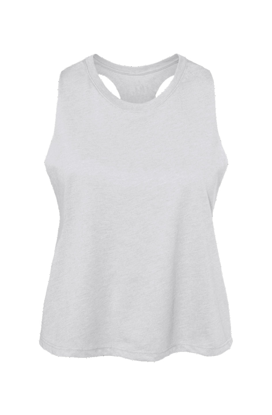 Women's Racerback Cropped Tank - White